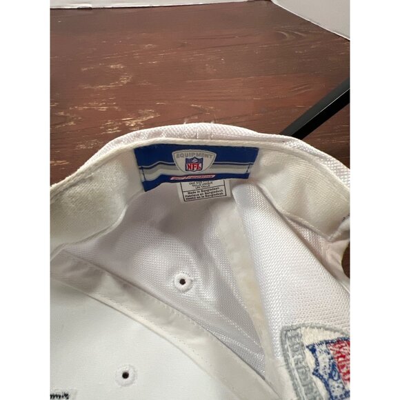 Reebok NFL Raiders White & Black Hat Adjustable Embroidered Logo Mens Cap X3 - Picture 5 of 5